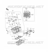 CYLINDER HEAD voor Kawasaki NINJA 300 ABS 2015
