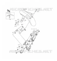 FRONT FENDER voor Kawasaki NINJA 300 ABS 2015