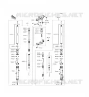 FRONT FORK voor Kawasaki NINJA 300 ABS 2015