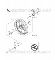 FRONT WHEEL voor Kawasaki NINJA 300 ABS 2015