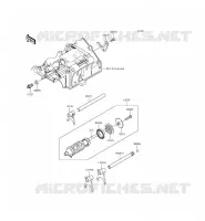 GEAR CHANGE DRUM   SHIFT FORKS voor Kawasaki NINJA 300 ABS 2015
