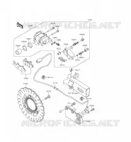 REAR BRAKE voor Kawasaki NINJA 300 ABS 2015