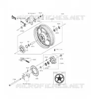 REAR WHEEL   CHAIN voor Kawasaki NINJA 300 ABS 2015