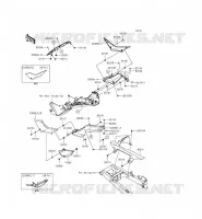 SIDE COVERS   CHAIN COVER voor Kawasaki NINJA 300 ABS 2015