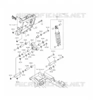 SUSPENSION   SHOCK ABSORBER voor Kawasaki NINJA 300 ABS 2015