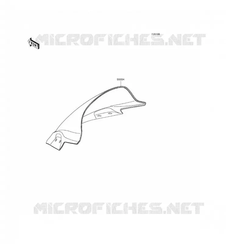 ACCESSORY(PARE-BRISE) Kawasaki MOTOS 300 2015 NINJA 300 ABS  EX300BFSA