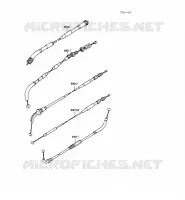CABLES voor Kawasaki GPZ500S 1988