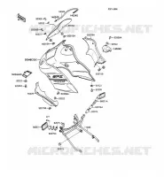 COWLING voor Kawasaki GPZ500S 1988