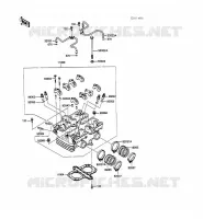 CYLINDER HEAD voor Kawasaki GPZ500S 1988