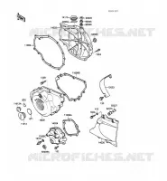 ENGINE COVERS voor Kawasaki GPZ500S 1988
