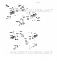 FOOTREST voor Kawasaki GPZ500S 1988