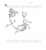 FRAME PARTS (COUVERTURE) voor Kawasaki GPZ500S 1988