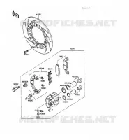 FRONT BRAKE voor Kawasaki GPZ500S 1988