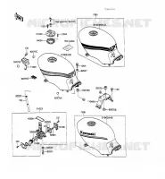 FUEL TANK voor Kawasaki GPZ500S 1988