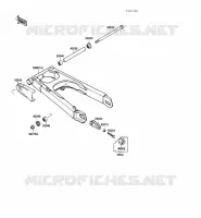 SWINGARM voor Kawasaki GPZ500S 1988