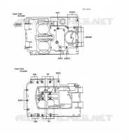 CRANKCASE BOLT voor Kawasaki GPZ500S 1988