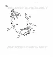FRAME PARTS (COUVERTURE) voor Kawasaki GPZ500S 1988