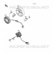 GENERATOR voor Kawasaki GPZ500S 1988