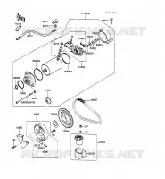 STARTER MOTOR voor Kawasaki GPZ500S 1988