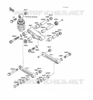 SUSPENSION voor Kawasaki GPZ500S 1988