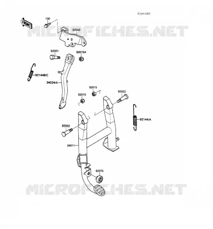 STAND Kawasaki MOTOS 500 1988 GPZ500S  EX500-A2
