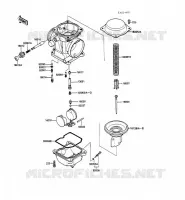 CARBURETOR PARTS voor Kawasaki GPZ500S 1988