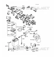 CHASSIS ELECTRICAL EQUIPMENT voor Kawasaki GPZ500S 1988