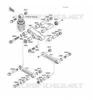SUSPENSION voor Kawasaki GPZ500S 1988
