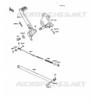 BRAKE PEDAL voor Kawasaki GPZ500S 1988