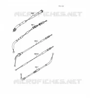 CABLES voor Kawasaki GPZ500S 1988