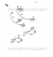 EXHAUST voor Kawasaki GPZ500S 1988