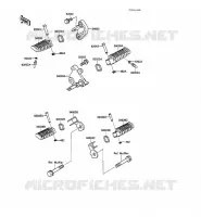 FOOTREST voor Kawasaki GPZ500S 1988