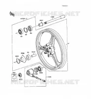 FRONT HUB voor Kawasaki GPZ500S 1988