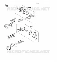 INDICATORS voor Kawasaki GPZ500S 1988