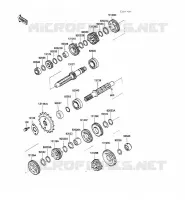 TRANSMISSION voor Kawasaki GPZ500S 1988