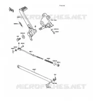 BRAKE PEDAL voor Kawasaki GPZ500S 1989