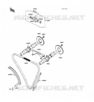 CAMSHAFT   TENSIONER voor Kawasaki GPZ500S 1989