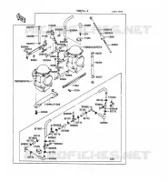 CARBURETOR voor Kawasaki GPZ500S 1989
