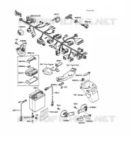 CHASSIS ELECTRICAL EQUIPMENT voor Kawasaki GPZ500S 1989