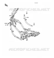 CHASSIS voor Kawasaki GPZ500S 1989
