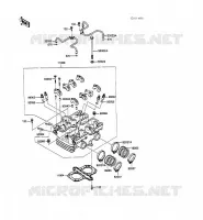 CYLINDER HEAD voor Kawasaki GPZ500S 1989