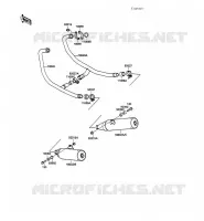 EXHAUST voor Kawasaki GPZ500S 1989
