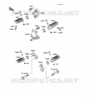 FOOTREST voor Kawasaki GPZ500S 1989