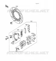 FRONT BRAKE voor Kawasaki GPZ500S 1989