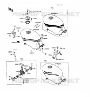 FUEL TANK voor Kawasaki GPZ500S 1989