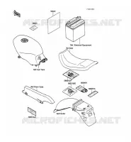 LABELS voor Kawasaki GPZ500S 1989