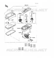 METERS voor Kawasaki GPZ500S 1989