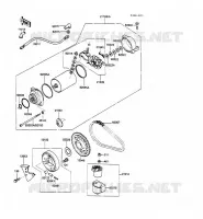 STARTER MOTOR voor Kawasaki GPZ500S 1989