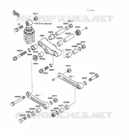 SUSPENSION voor Kawasaki GPZ500S 1989