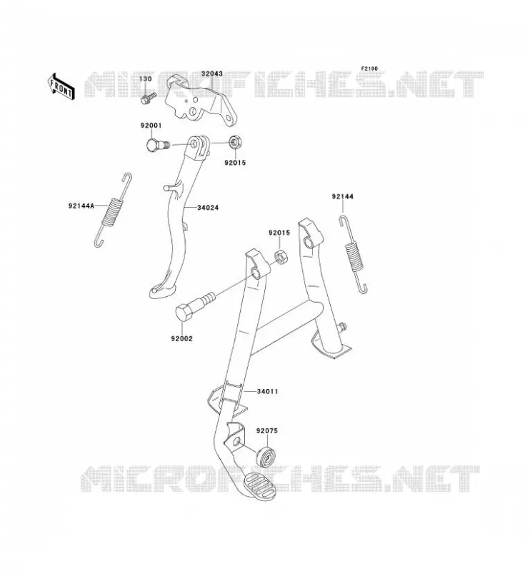 STAND Kawasaki MOTOS 500 1990 GPZ500S  EX500-A4
